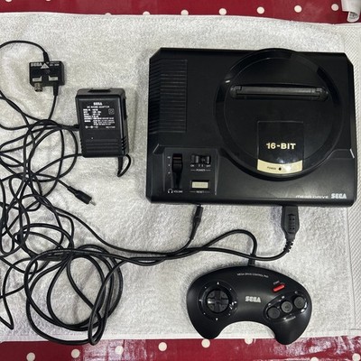 Sega MegaDrive 1 Konsole Komplett Set Up mit 1x Controller und Leitungen