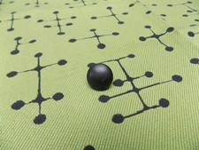 Autentica poltrona/bottone ottomano vintage Eames Herman Miller