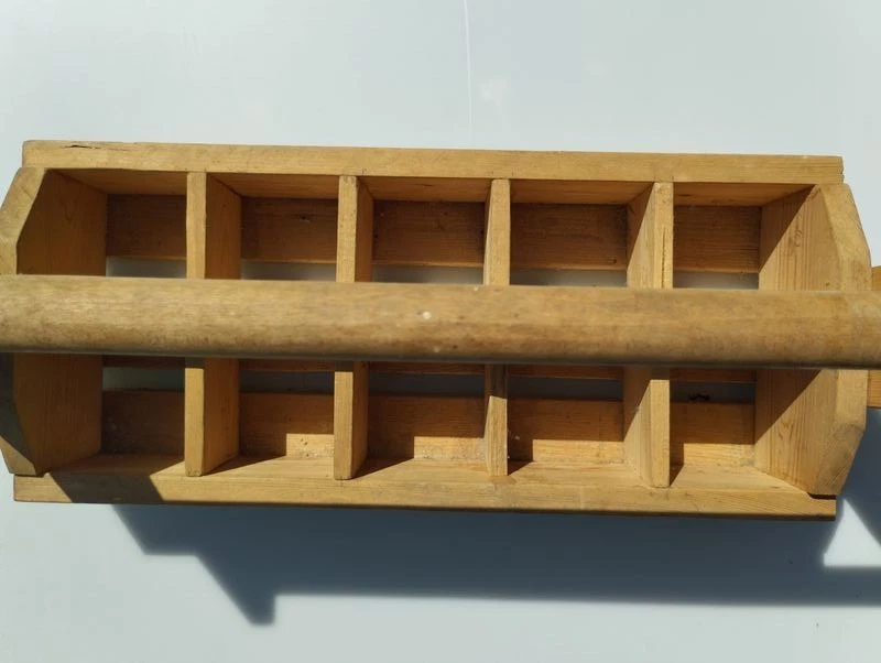 Porte bouteille en bois 10 compartiments - Photo 4/4