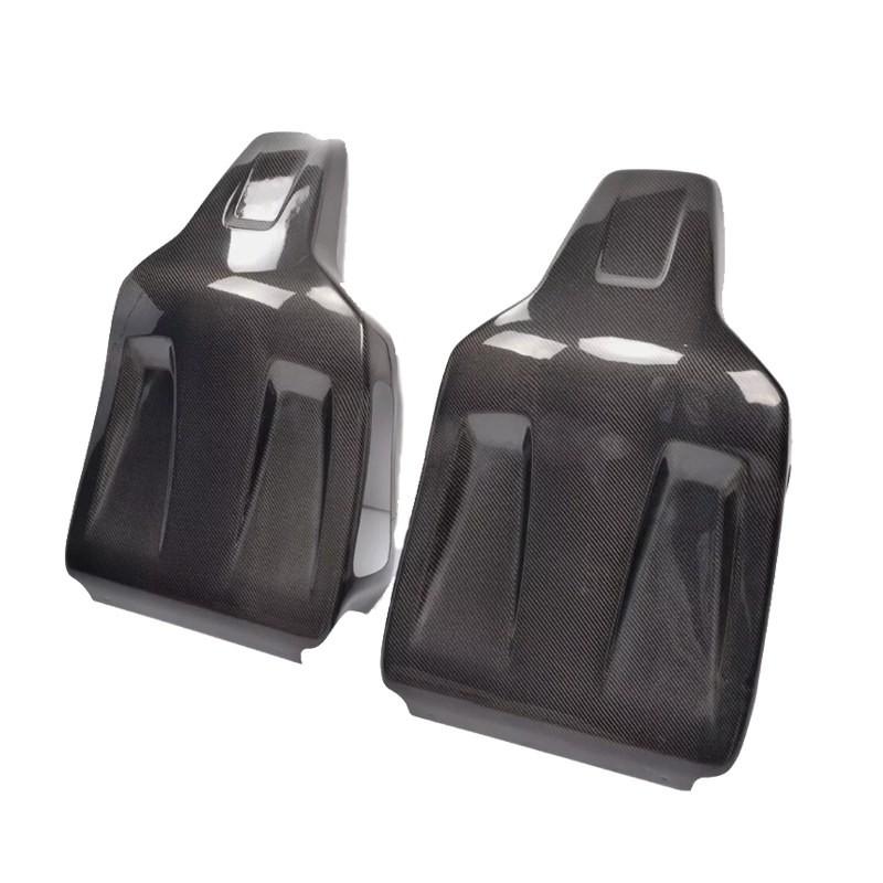 Real Carbon Fiber Stick-on Seat Back Panel Cover for Benz W204 C63 AMG 2008-2012