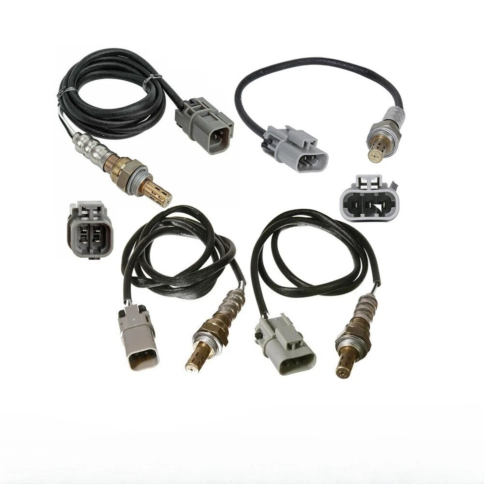 Sensor de oxígeno O2 aguas arriba+aguas abajo 4 piezas para Nissan Pathfinder V6 1996-2000 3,3 L Foto 3 de 4