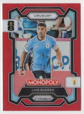 2026 Panini Monopoly Prizm FIFA Red Luis Suarez Uruguay #67