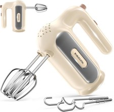 Hand Mixer Electric, 5-Speed Small Handheld Mixer, 2* (Dough Hooks &