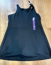 New Gap Fit Ladies Active Tank Dress Size XXL Black Short Inside