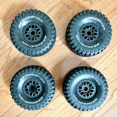 Arrma Mojave 4S Upgrade Tires - New! Black, Baja KR3 Tread Pattern, 17 mm, Glued