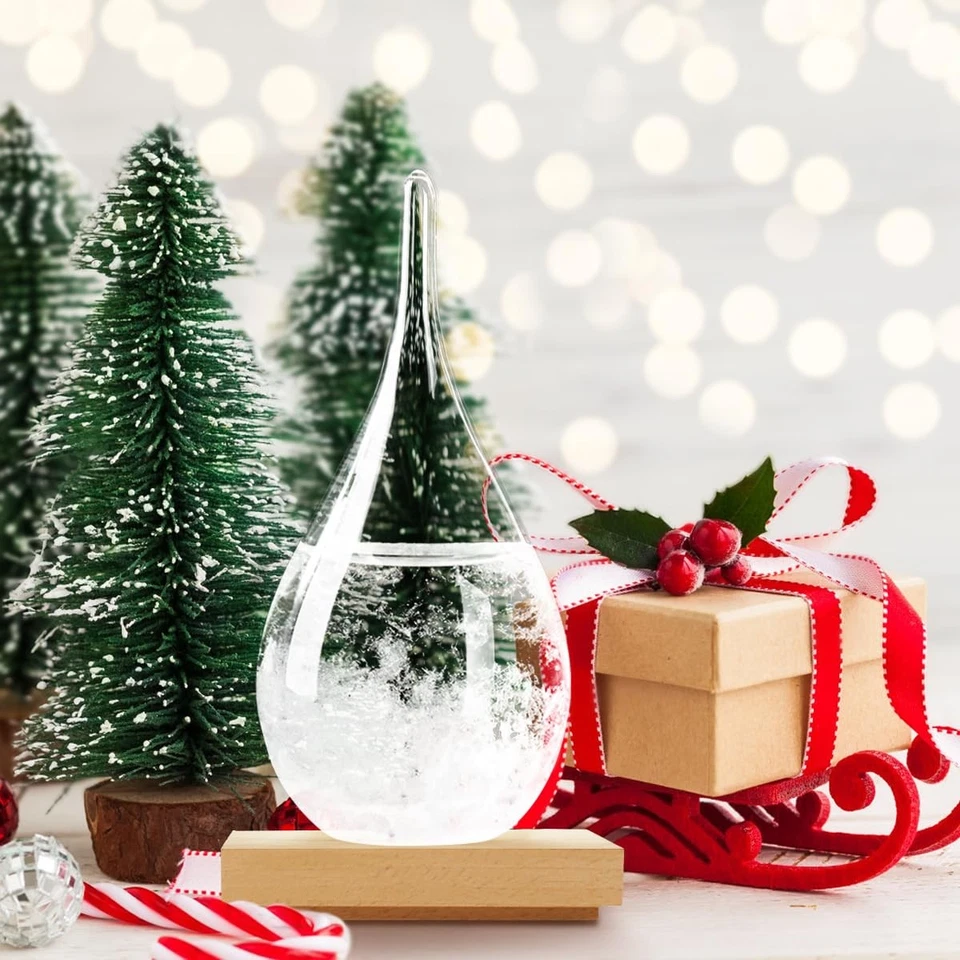 Sturmglas Wettervorhersage tropfenförmige Wettervorhersageflasche Heimbüro Sc... - Bild 4 von 4