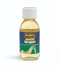 Rustins Metal Lacquer Clear 125ml Renovator for Metal UV Resistant