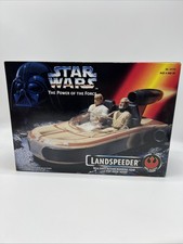 Vintage 1995 Kenner Star Wars Power of the Force Landspeeder Vehicle In Box