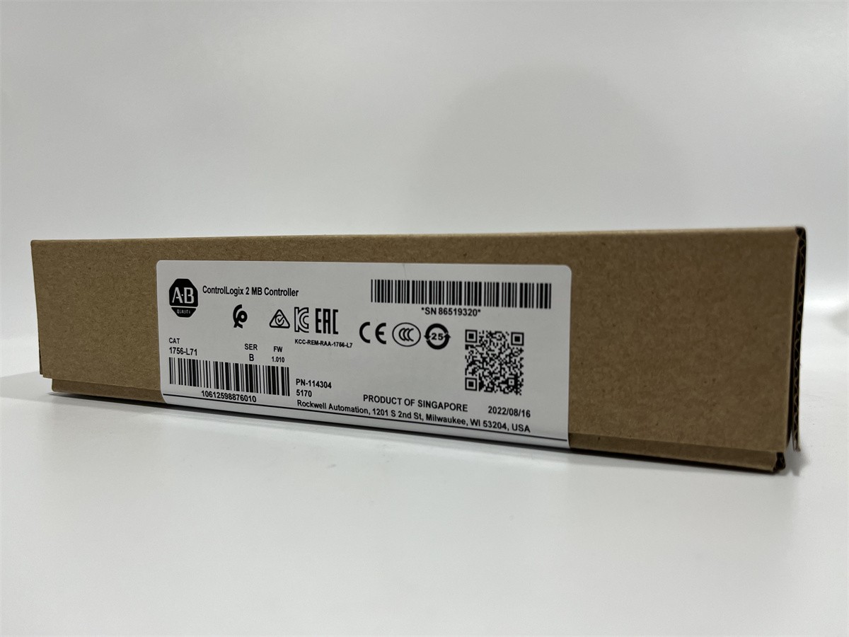 1756-L71 /B Controller 2 MB User Memory ControlLogix