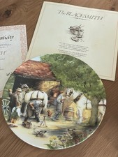 ‘The Blacksmith’ Royal Doulton plate  boxed with Certificate/information booklet