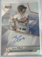 Zach Cole 2025 Bowman's Best of 2025 Auto #B25-ZC Astros KG