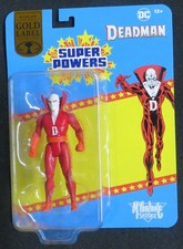 SLIGHT DAMAGE MCFARLANE SUPER POWERS DEADMAN GOLD LABEL EXCLUSIVE DC MOC 4 5