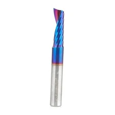  Spektra Coated Solid Carbide CNC Spiral Single O-Flute Router Bit, 51414-K, 