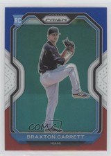 2021 Panini Prizm Tier II Red White & Blue Prizm Braxton Garrett #121 00em