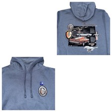 Ford Mustang Blue Hoodie Pullover Sweatshirt Mens Medium New With Tags