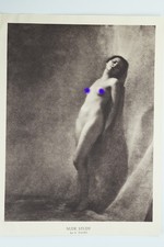 PHOTO Impression papier France FEMME NUE NU ARTISTIQUE 18X23cm 1940