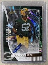 2019 Panini Absolute #156 Rashan Gary Signature Rookies Green Waves #/25