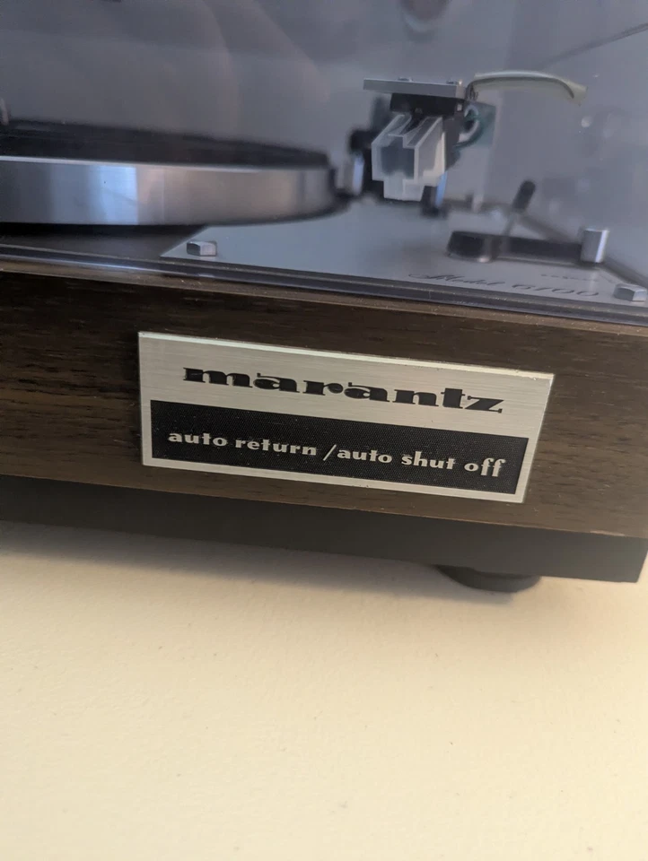 Tocadiscos Marantz 6100 vintage 1976-77 con lápiz óptico Shure 5x funcionando buen estado Foto 3 de 4