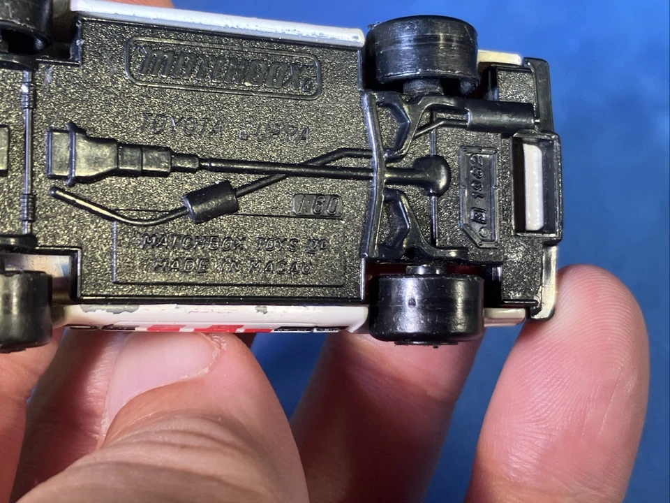 1982 Matchbox Toyota Supra Racing White #41 Hatchback Car 1:60 Macau - Image 4 of 4