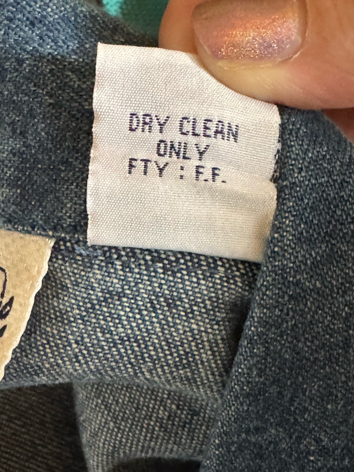 Sara Studio Denim Jacket Size Medium Button Down … - image 8