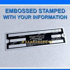 1962-1966 CANADIAN FORD MERCURY TRUCK TRIM OPTION DATA PLATE TAG F-series