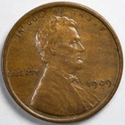 1909 VDB Lincoln Wheat Penny Cent Almost Uncirculated (AU)