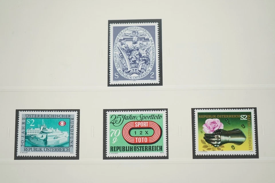 AUSTRIA 1974-1986 COLLECTION OF 400 STAMPS MINT & USED STORED IN SAFE ALBUM - Image 4 of 4