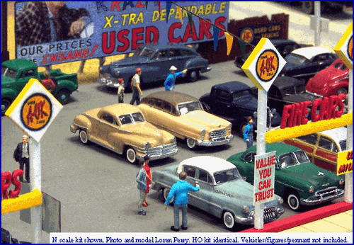 Blair Line 1/160 N Scale A-TO-Z DEPENDABLE USED CAR LOT Laser-Cut Structure Kit - Picture 3 of 6