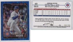 2024 Topps Series 2 Blue Foil /999 Jordan Wicks #613 Rookie RC