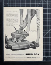 Lawn Boy Lawnmower Easy Start Lady Lamar MO Modern Power Vintage Print Ad 1955