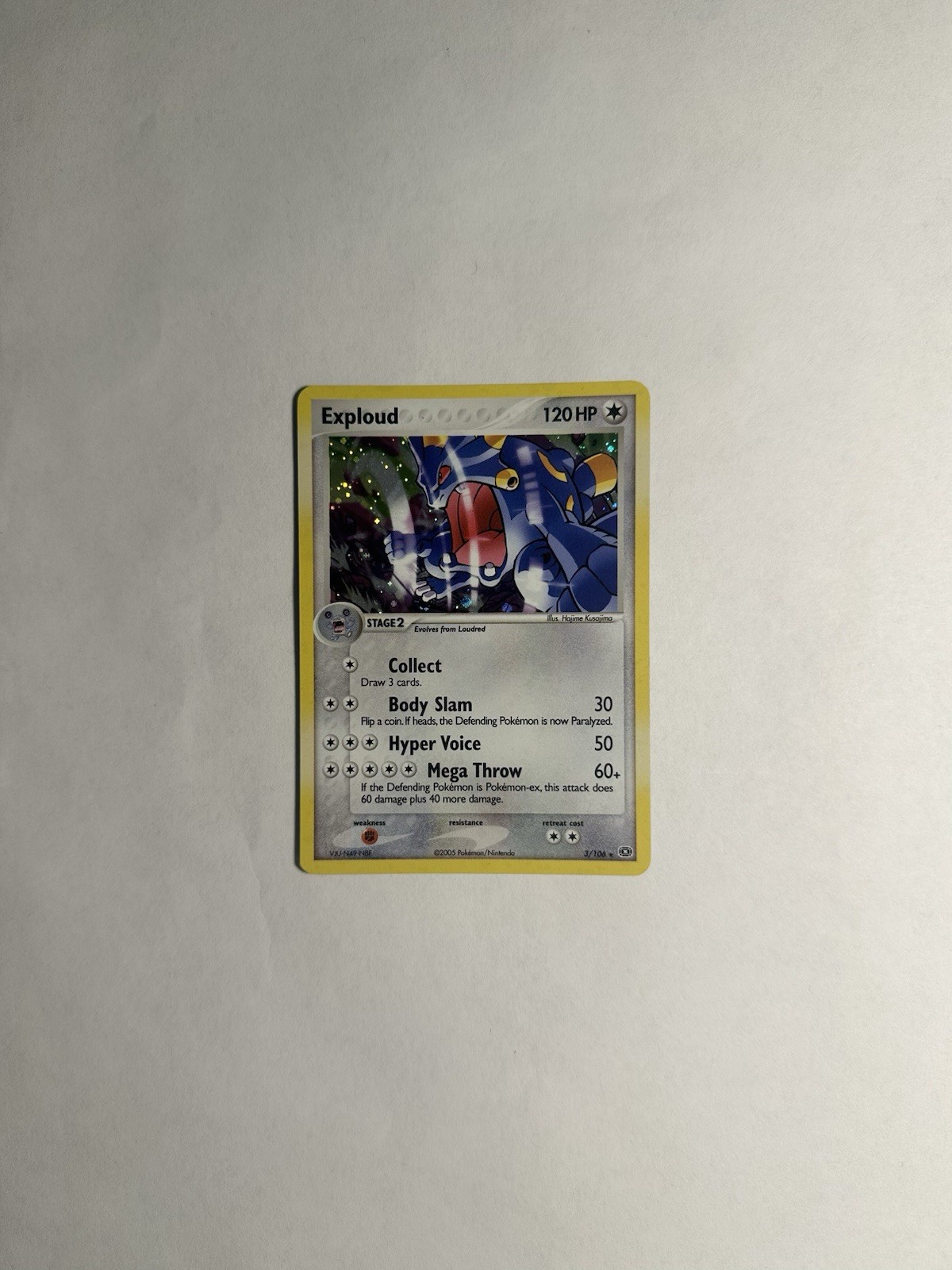 Pokémon TCG - Exploud (3/106) EX Emerald - Holo Rare - NM