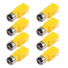 8PCS TT DC Electric Motors 3-6V Dual Shaft Geared Magnetic Motor for Arduino Rob