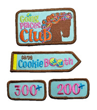 Girl Scout Patches: GS Cookie Sale 2008-2009 - GS Are Going Places - Set Of 4