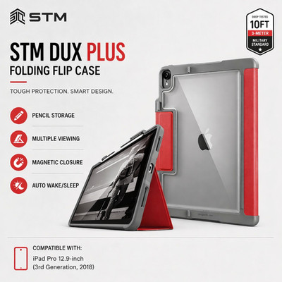 STM (iPad Pro 12,9 Zoll, 3. Generation, 2018) Hülle Smart Folio Klapphülle