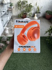 Skullcandy Crusher ANC 2 Bluetooth Wireless Over Ear Headphones Hazard Orange