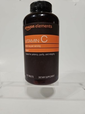 Amazon Elements Vegan Vitamin C Tablets 1000mg 300 Tablets EXP- 3/27