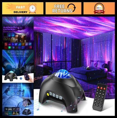 Aurora Projector with 33 Light Effects, LED Star Night Light, Bluetooth Speaker,