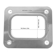 ?Turbo T4 Flange Gasket Stainless Steel 4 Bolt Hole SeparateType Metallic Crush