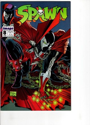 SPAWN #8 (1993): KEY- 1st Vindicator: VF+