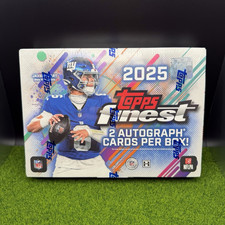 2025 Topps Finest NFL Football Hobby Box - Brand New Sealed | 2 Autos per box!
