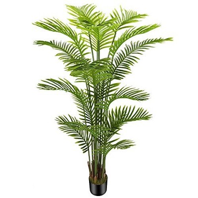 6ft Artificial Areca Palm Silk Tree(72in) with 18 Trunks Faux Tree and Plastic 