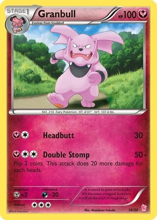 Pokemon Granbull (14/30) XY Trainer Kit Sylveon LP