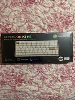 Keychron K3 HE Low Profile Wireless Magnetic Keyboard White Wood