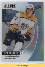 2023-24 Upper Deck Allure Rookies Luke Evangelista #136 READ 1a9z