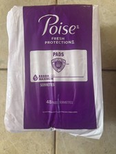 Poise Fresh Protection Pads, 5 Maximum Regular, 48 Total Pads