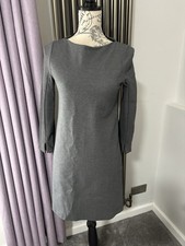 French Connection Grey Dress Size 6 XS Long Sleeve Knee Length Stretch Dress