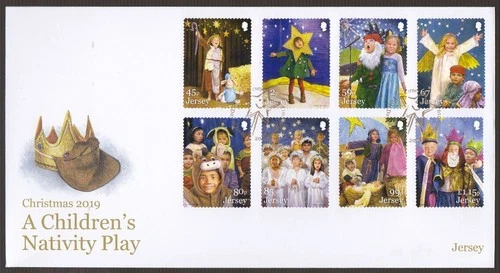 Jersey 2019 FDC Christmas Issue - Children's Nativity Play