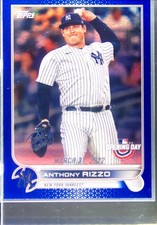 2022 Topps Opening Day Anthony Rizzo Blue Foil #167 Yankees