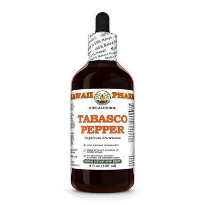 Tabasco Pepper (Capsicum Frutescens) Glycerite,  Dried Fruit Liquid Extract