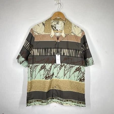 Paul Smith Shirt Mens L Multicolour Abstract Pattern Camp Hawaiian Holiday Italy